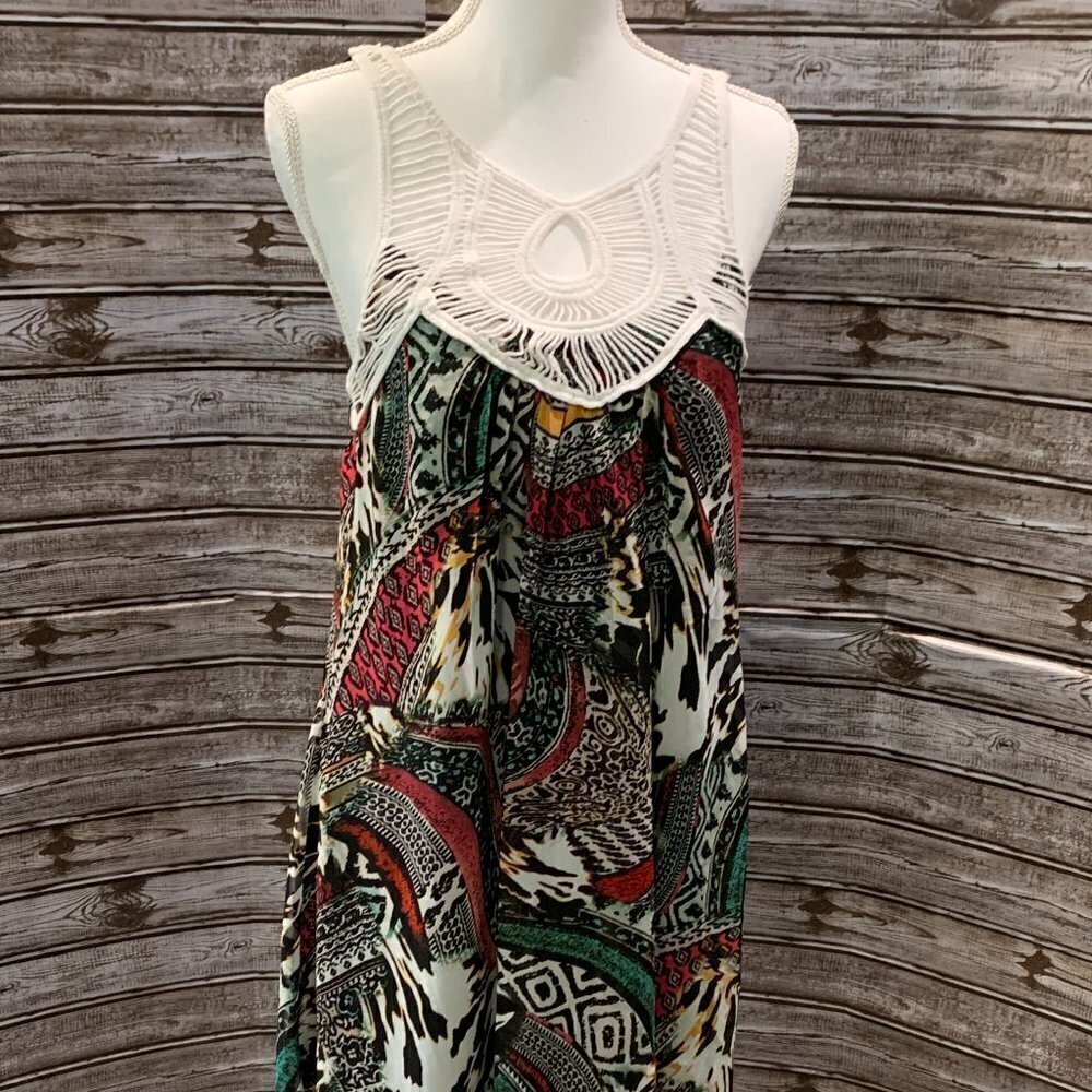 🔥🔥SALE🔥🔥City TRIANGLES Multi Color Flowy Dress - Picture 10 of 12